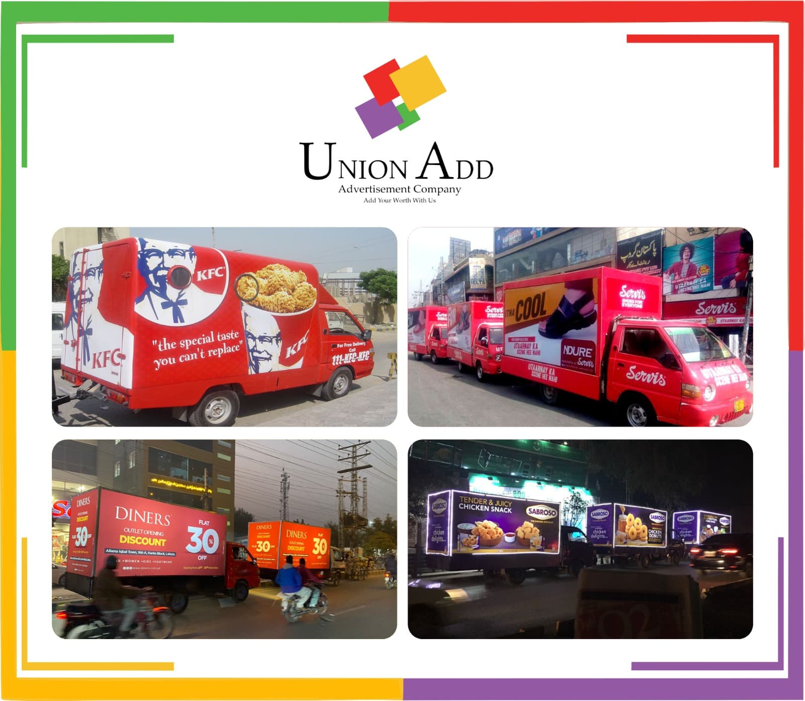 Union Add floats activity brand activation campaign