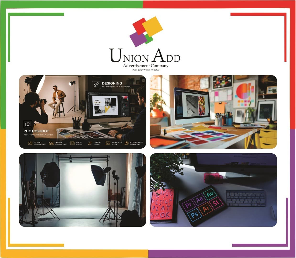 Union Add professional photoshoot and creative design project