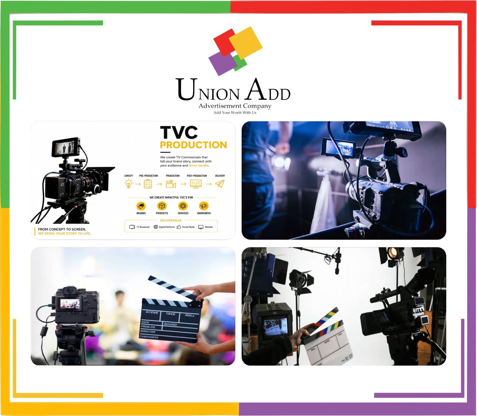 Union Add television commercial production project